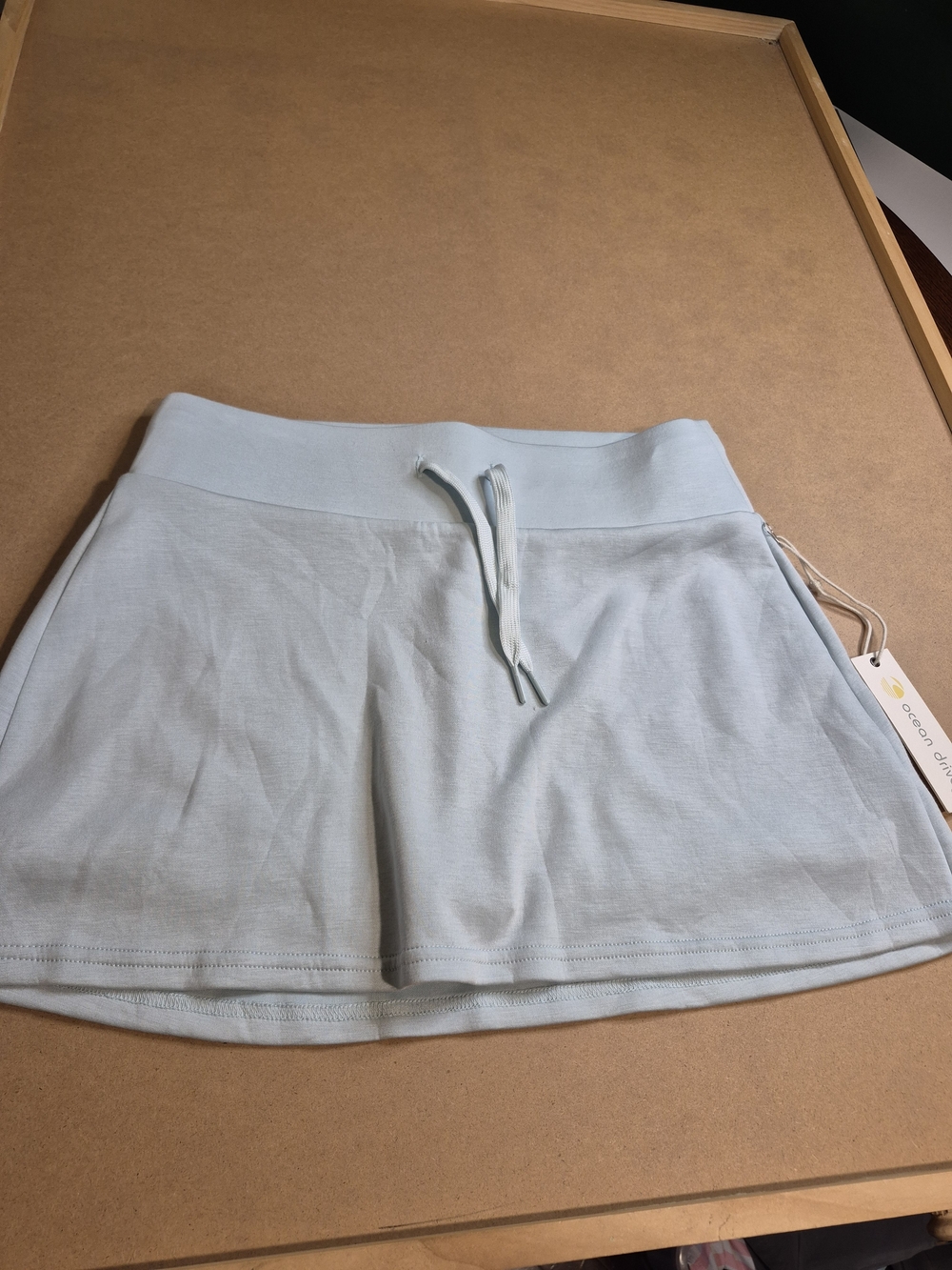 Ocean Drive Light Blue Drawstring Skirt - Very Soft 4216/7